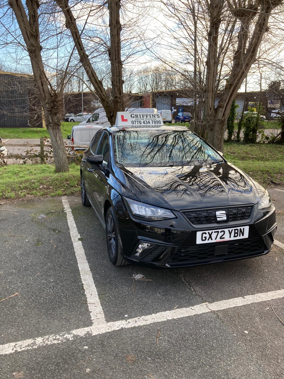 The SEAT used for Griffin's Driver Training lessons.